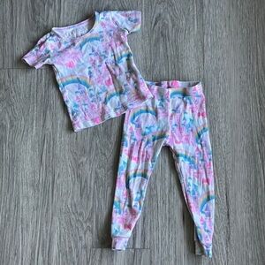 The Children's Place‎ Rainbow Print Pajama Set Size 2T